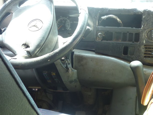 I snapped this pic of the dash of our tro tro